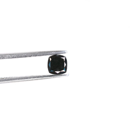 0.36 CT Cushion Shape Black Diamond for Wedding Ring, Engagement Ring, Gift for Her, Gold Ring Gemstone