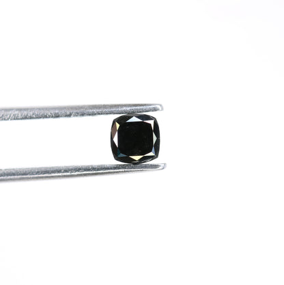 0.36 CT Cushion Shape Black Diamond for Wedding Ring, Engagement Ring, Gift for Her, Gold Ring Gemstone