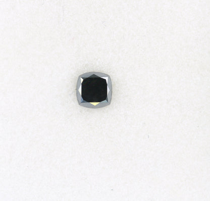 0.36 CT Cushion Shape Black Diamond for Wedding Ring, Engagement Ring, Gift for Her, Gold Ring Gemstone