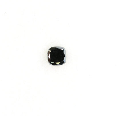 0.36 CT Cushion Shape Black Diamond for Wedding Ring, Engagement Ring, Gift for Her, Gold Ring Gemstone