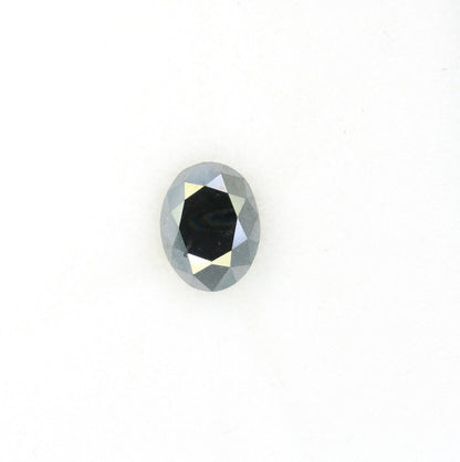 1.38 CT Black Oval Polished Diamond for Proposal Ring, Engagement Ring, Gift for Wife, Gold Ring Gemstone