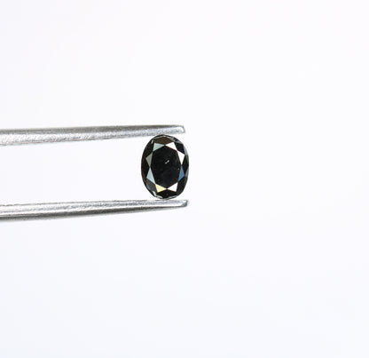 0.29 CT Fancy Oval Black Rustic Diamond for Statement Jewelry, Pendant, Gift for Her, Wedding Gift, Gold Ring