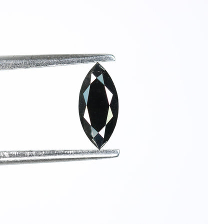 0.29 CT Marquise Shape Salt And Pepper Diamond | Natural Loose Black Diamonds For Weeding & Earring | For pendant | For Bracelet Diamonds