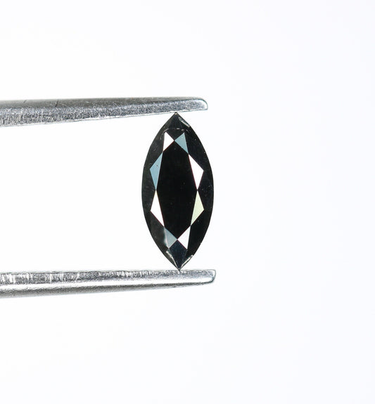 0.29 CT Marquise Shape Salt And Pepper Diamond | Natural Loose Black Diamonds For Weeding & Earring | For pendant | For Bracelet Diamonds