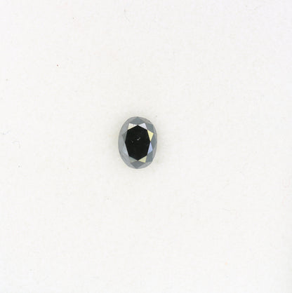 0.29 CT Fancy Oval Black Rustic Diamond for Statement Jewelry, Pendant, Gift for Her, Wedding Gift, Gold Ring