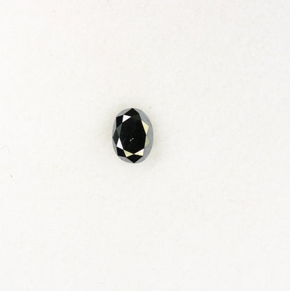 0.29 CT Fancy Oval Black Rustic Diamond for Statement Jewelry, Pendant, Gift for Her, Wedding Gift, Gold Ring