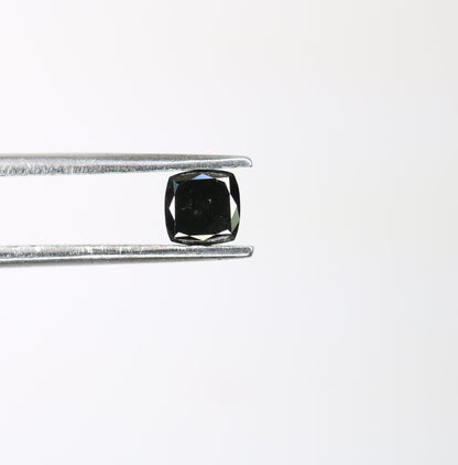 0.32 CT Cushion Shape Loose Black Diamond for Statement Jewelry, Gift for Girlfriend or Wife, Gold Ring Gemstone