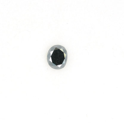0.29 CT Oval Rustic Black Diamond for Engagement Ring, Oval Black Diamond, Christmas Gift, Gold Ring