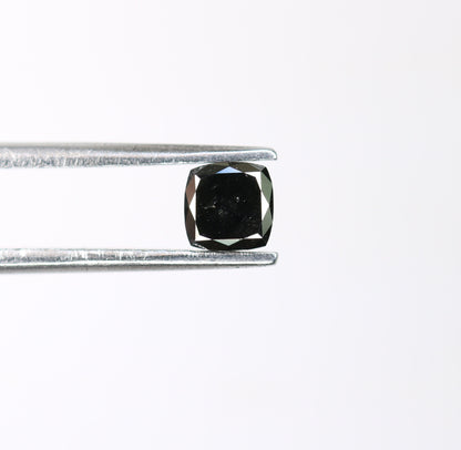 0.32 CT Cushion Shape Loose Black Diamond for Statement Jewelry, Gift for Girlfriend or Wife, Gold Ring Gemstone