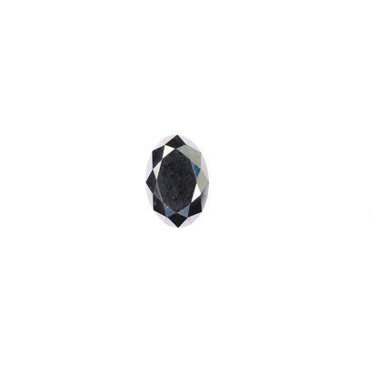 0.50 CT Loose Oval Black Natural Diamond for Wedding Ring, Gift for Girlfriend or Wife, Anniversary Gift, Gold Ring