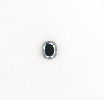 0.35 CT Loose Oval Black Natural Diamond for Engagement Ring, Anniversary Gift, Gift for Girlfriend or Wife, Gold Ring