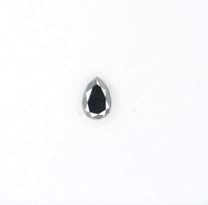 0.51 CT Pear Shape Natural Black Diamond for Pendant | Ideal for Engagement Ring | Unique Pear Black Diamond | Perfect Gift for Women |