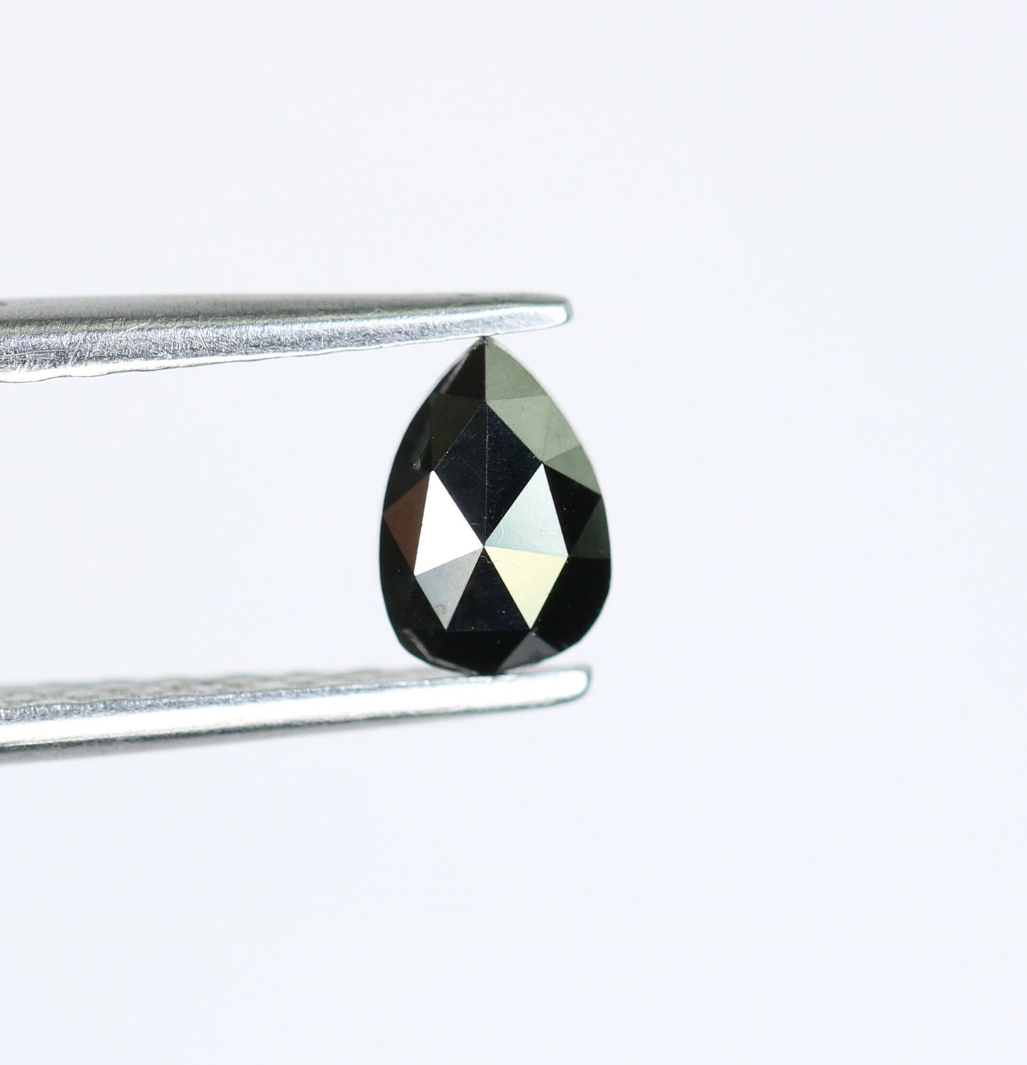 0.42 CT Pear Shape Black Rustic Diamond for Wedding Ring Perfect Proposal Ring | Ideal Gift for Wife Anniversary Gift for Gold Ring Designs