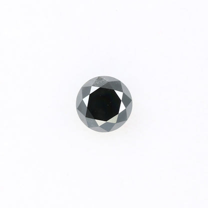 0.68 CT Antique Black Round Brilliant Diamond | Stunning Proposal Ring | Round Wedding Band | Gemstone Ring | Custom Gold Setting