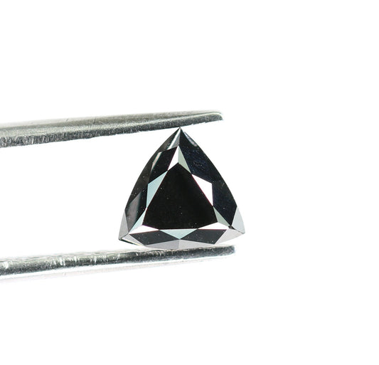 0.88 CT Triangle Shape Fancy Black Color Diamond For Wedding Ring | Proposal Ring | Classy Black DiamondFor Gold Ring Diamonds