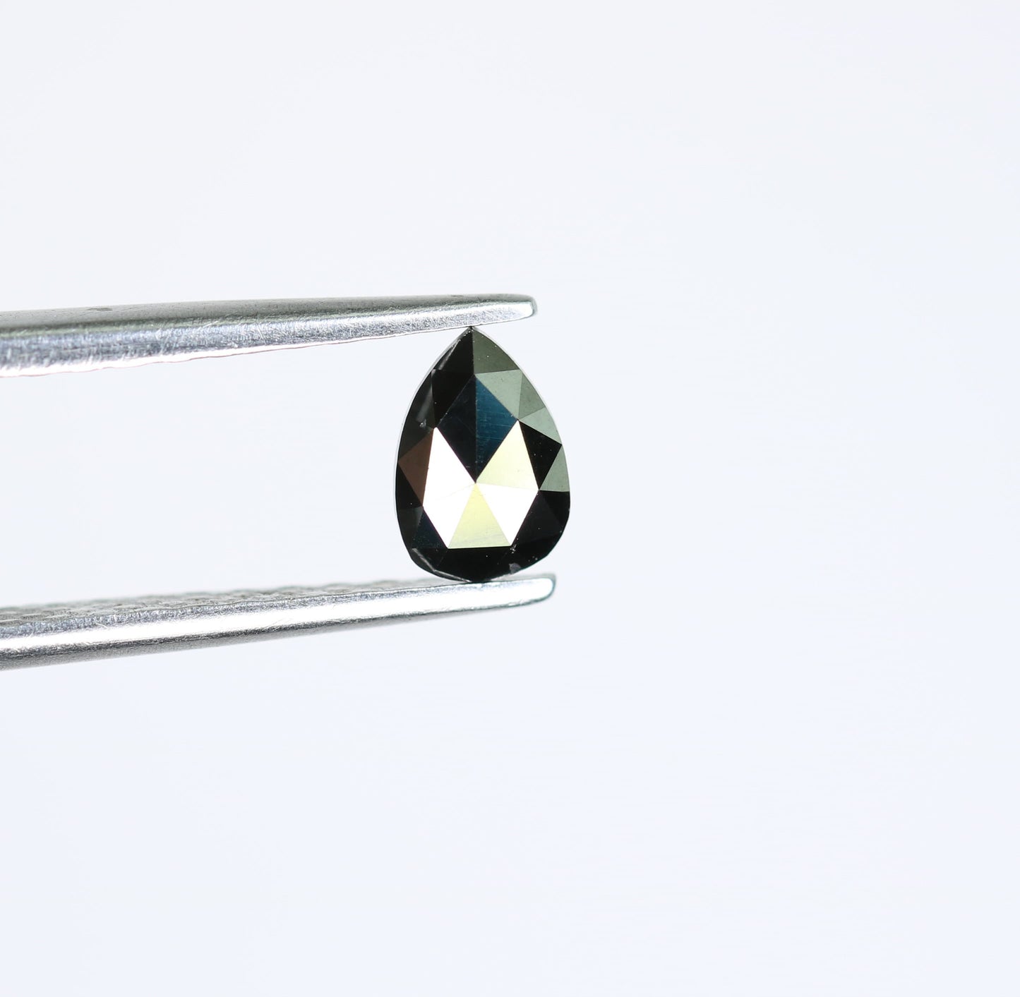 0.42 CT Pear Shape Black Rustic Diamond for Wedding Ring Perfect Proposal Ring | Ideal Gift for Wife Anniversary Gift for Gold Ring Designs