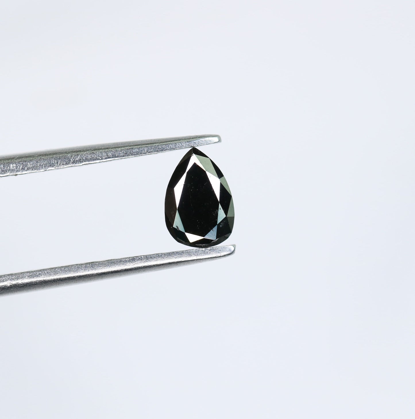 0.42 CT Pear Shape Black Rustic Diamond for Wedding Ring Perfect Proposal Ring | Ideal Gift for Wife Anniversary Gift for Gold Ring Designs