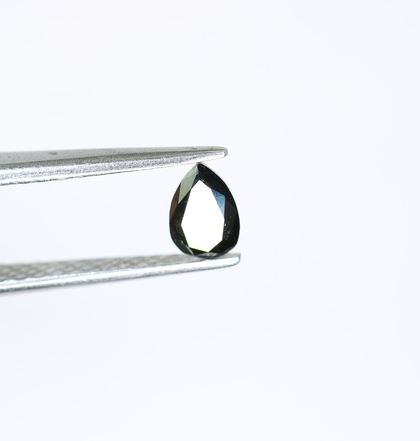 0.42 CT Pear Shape Black Rustic Diamond for Wedding Ring Perfect Proposal Ring | Ideal Gift for Wife Anniversary Gift for Gold Ring Designs