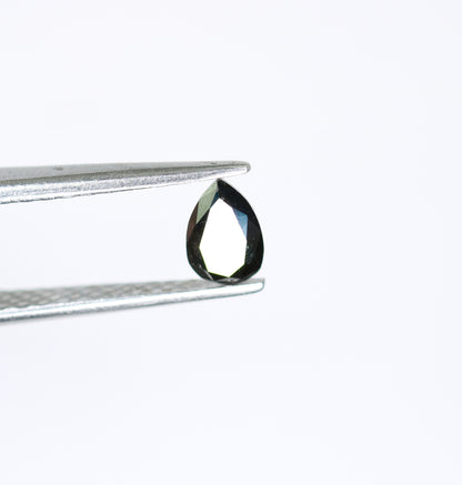 0.42 CT Pear Shape Black Rustic Diamond for Wedding Ring Perfect Proposal Ring | Ideal Gift for Wife Anniversary Gift for Gold Ring Designs