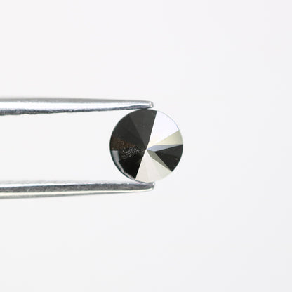 0.68 CT Antique Black Round Brilliant Diamond | Stunning Proposal Ring | Round Wedding Band | Gemstone Ring | Custom Gold Setting