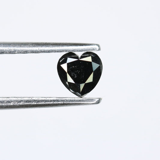 0.27 CT Heart Shape Black Color Rustic Diamond For Wedding Jewelry | Gift For Wife | Gift For Sister | Anniversary GiftFor Gold Ring