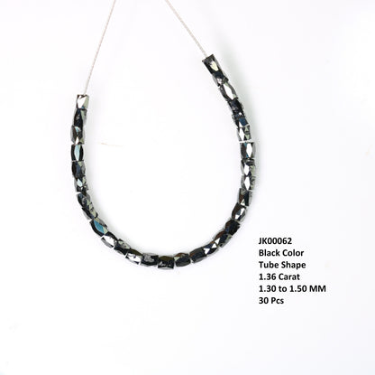 Stunning Black Diamond Beads | AAA Quality Faceted Loose Gems for Retro Crystal Necklaces | Unique Craft Beads for Jewelry Making Supplies