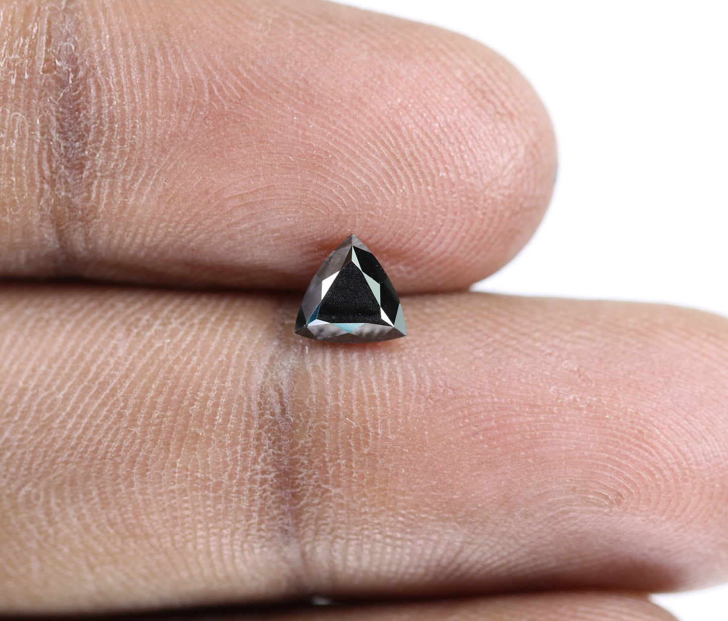 0.88 CT Triangle Shape Fancy Black Color Diamond For Wedding Ring | Proposal Ring | Classy Black DiamondFor Gold Ring Diamonds