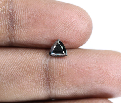 0.88 CT Triangle Shape Fancy Black Color Diamond For Wedding Ring | Proposal Ring | Classy Black DiamondFor Gold Ring Diamonds