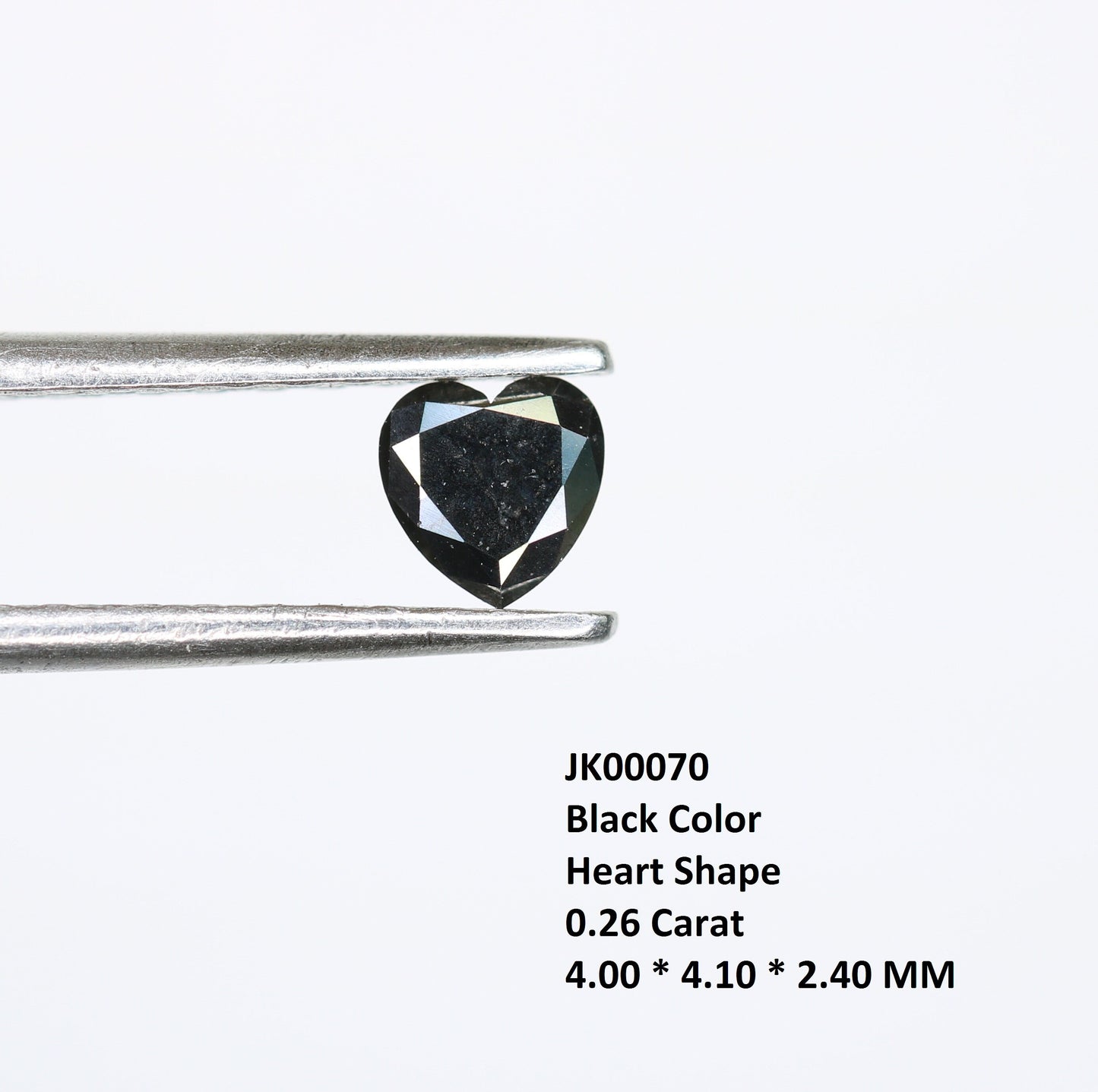 Heartfelt Elegance: 0.26 CT Heart-Shaped Black Diamond - Perfect for Every Occasion!For Gold Ring Diamonds