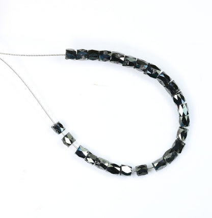 Stunning Black Diamond Beads | AAA Quality Faceted Loose Gems for Retro Crystal Necklaces | Unique Craft Beads for Jewelry Making Supplies