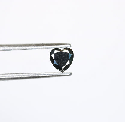 Heartfelt Elegance: 0.26 CT Heart-Shaped Black Diamond - Perfect for Every Occasion!For Gold Ring Diamonds