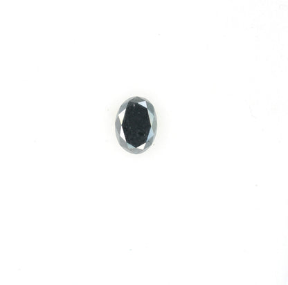 0.28 CT Natural Oval Black Fancy Loose Diamond for Pendant, Ring, Necklace, Gold Jewelry