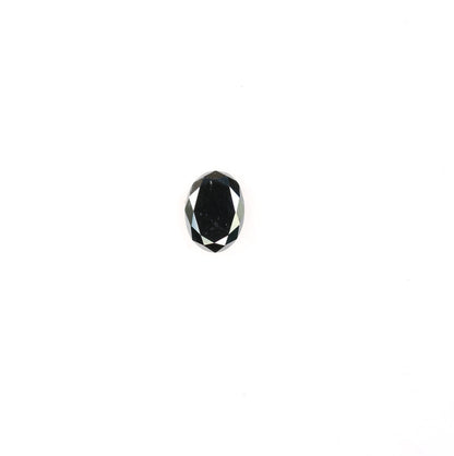0.28 CT Natural Oval Black Fancy Loose Diamond for Pendant, Ring, Necklace, Gold Jewelry
