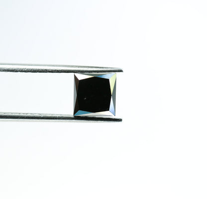 1.78 CT Fancy Black Princess Cut Diamond For Jewelry Making | Gift for Girl Friend | Gift For Wife | Anniversary GiftFor Gold Ring Diamonds