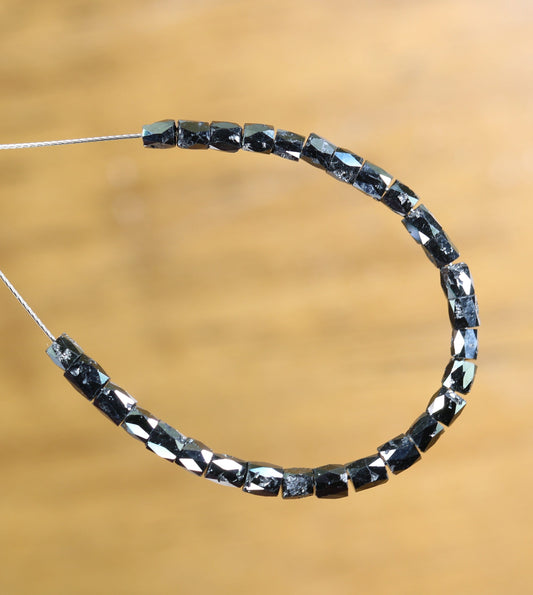 Black Diamond Beads | Faceted AAA Quality Loose Gems for Retro & Crystal Necklaces | Unique DIY Jewelry Supplies Craft Beads