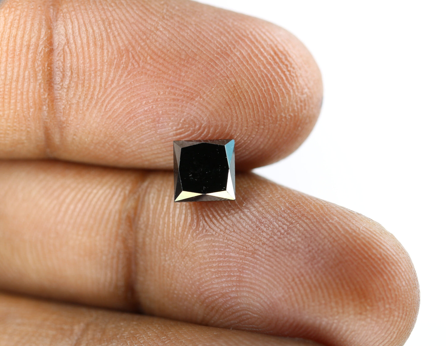 1.78 CT Fancy Black Princess Cut Diamond For Jewelry Making | Gift for Girl Friend | Gift For Wife | Anniversary GiftFor Gold Ring Diamonds