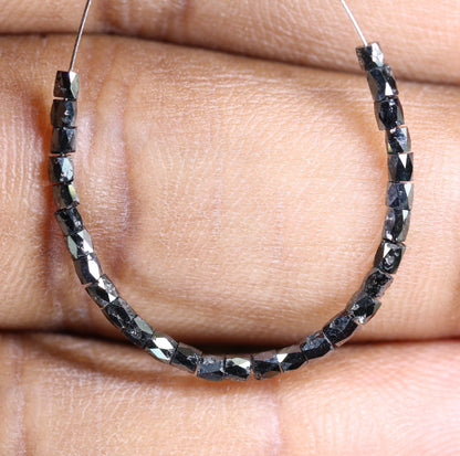 Black Diamond Beads | Faceted AAA Quality Loose Gems for Retro & Crystal Necklaces | Unique DIY Jewelry Supplies Craft Beads