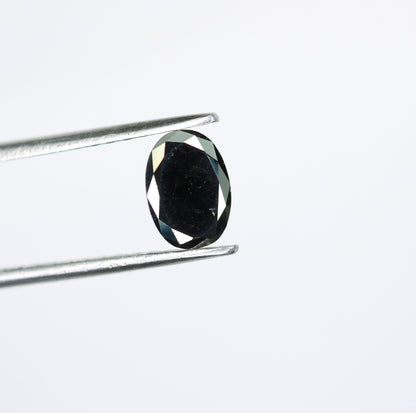 0.75 CT Fancy Oval Black Loose Diamond for Engagement Ring, Wedding Jewelry, Gift for Girlfriend, Gold Ring
