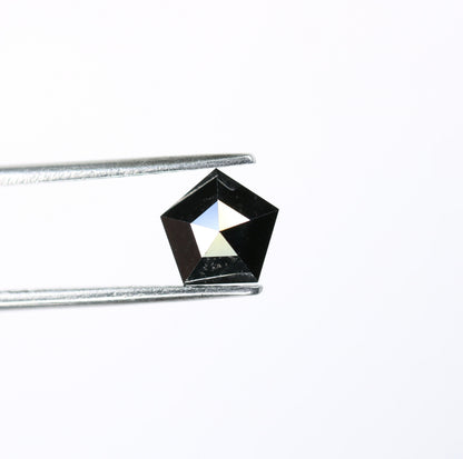 1.16 CT Salt and Pepper Unique Loose Diamond, Shield Cut for Handmade Necklace Pendant, Fancy Diamond Engagement Gold Ring For Women