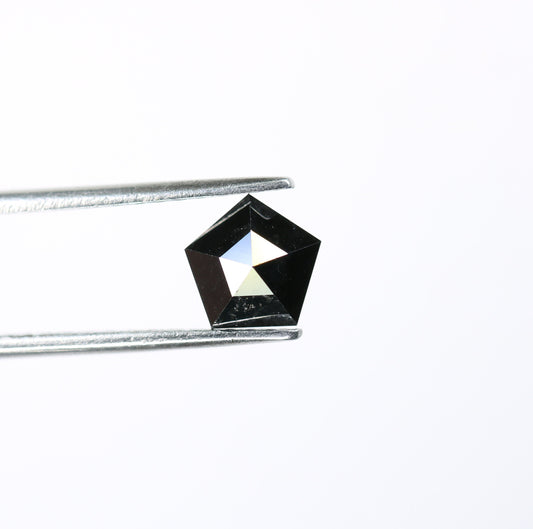1.16 CT Salt and Pepper Unique Loose Diamond, Shield Cut for Handmade Necklace Pendant, Fancy Diamond Engagement Gold Ring For Women