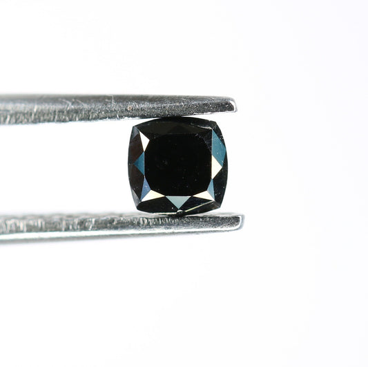 0.32 CT Fancy Cushion Black Loose Diamond for Wedding Jewelry, Pendant, Gift for Her, Gold Ring