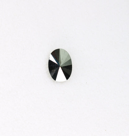 0.75 CT Fancy Oval Black Loose Diamond for Engagement Ring, Wedding Jewelry, Gift for Girlfriend, Gold Ring