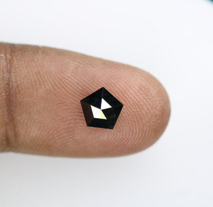 1.16 CT Salt and Pepper Unique Loose Diamond, Shield Cut for Handmade Necklace Pendant, Fancy Diamond Engagement Gold Ring For Women