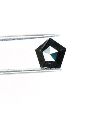 1.16 CT Salt and Pepper Unique Loose Diamond, Shield Cut for Handmade Necklace Pendant, Fancy Diamond Engagement Gold Ring For Women