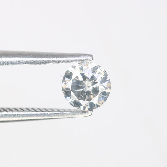 0.36 CT Loose Brilliant Cut Salt and Pepper Diamond | Ideal for Statement Jewelry, Diamond Pendant, or Proposal Ring | Custom Gold Setting