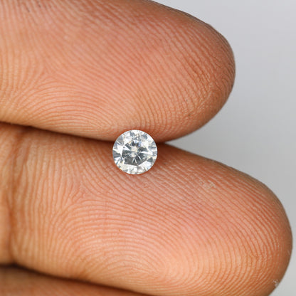 0.36 CT Loose Brilliant Cut Salt and Pepper Diamond | Ideal for Statement Jewelry, Diamond Pendant, or Proposal Ring | Custom Gold Setting
