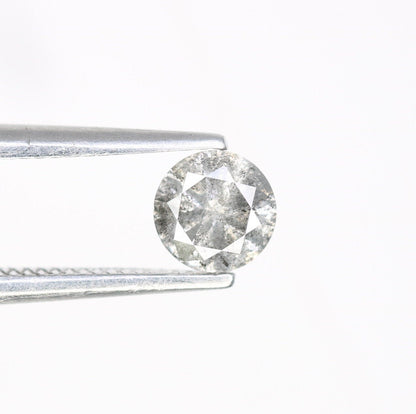 0.39 CT Brilliant Cut Loose Salt and Pepper Diamond | Ideal for Statement Jewelry, Custom Rings, Prong Pendants, or Halo Rings
