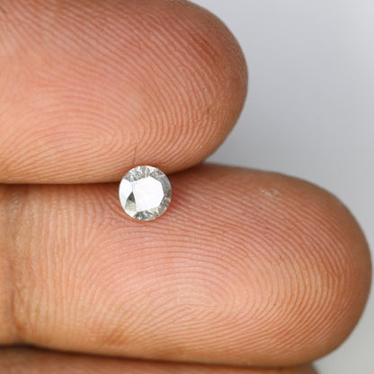 0.39 CT Brilliant Cut Loose Salt and Pepper Diamond | Ideal for Statement Jewelry, Custom Rings, Prong Pendants, or Halo Rings