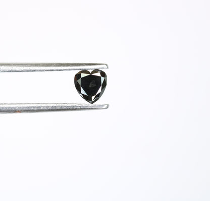 0.28 CT Heart Shape Fancy Loose Black Color Diamond For Pendant | Diamond Ring | Diamond Necklace | Gift For HerFor Gold Ring Diamonds