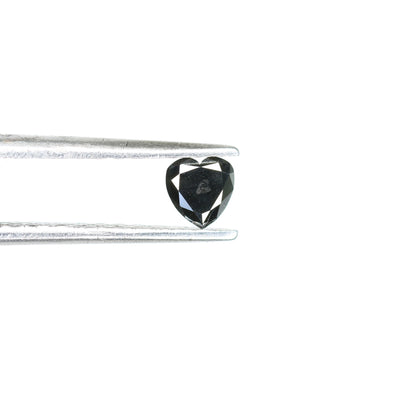 0.28 CT Heart Shape Fancy Loose Black Color Diamond For Pendant | Diamond Ring | Diamond Necklace | Gift For HerFor Gold Ring Diamonds